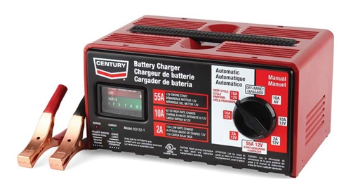 Century K3152-1 10/2/55 Amp 6/12 Volt Manual / Automatic Deep Cycle Battery Charger Starter