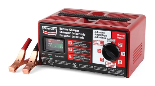 Century K3153-1 15/2/100 Amp 6/12 Volt Manual / Automatic Deep Cycle Battery Charger Starter